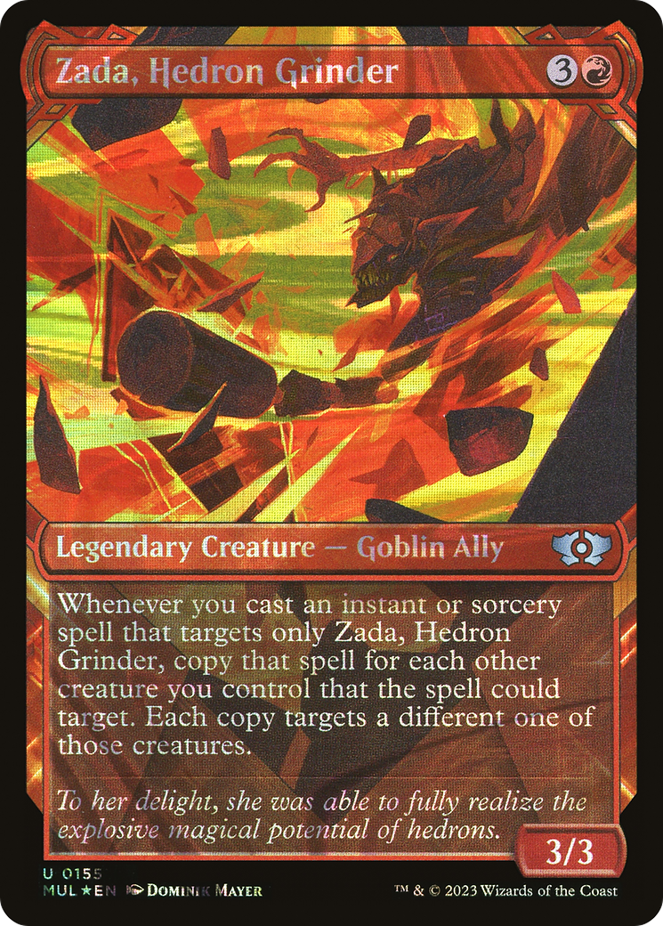 Zada, Hedron Grinder (Halo Foil) (MUL-155) - Multiverse Legends: (Showcase) Foil