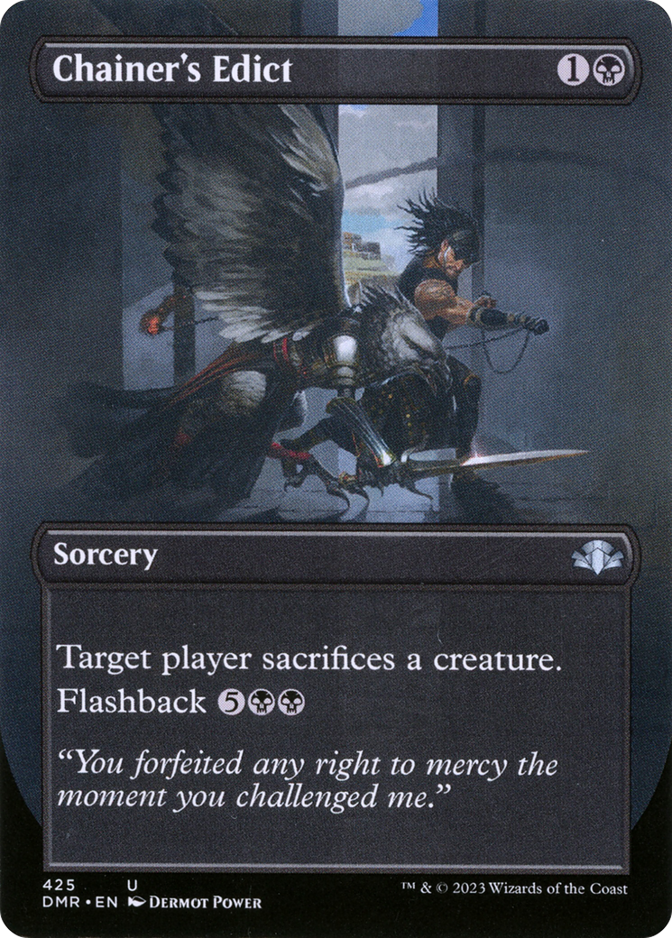 Chainer's Edict (Borderless) (DMR-425) - Dominaria Remastered (Borderless) Foil