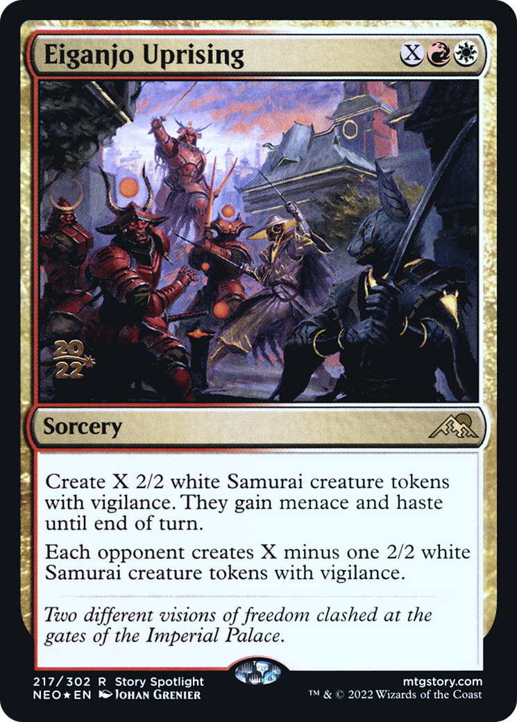 Eiganjo Uprising (PNEO-217S) - Kamigawa : Neon Dynasty Promos Foil