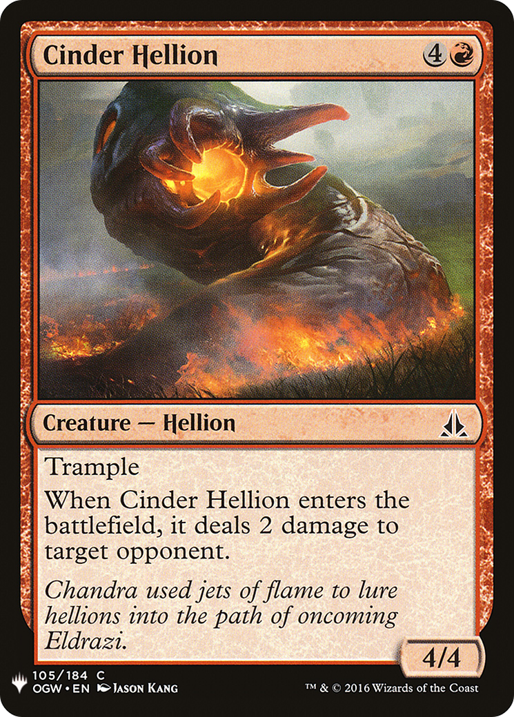 Cinder Hellion (LIST-105) - The List