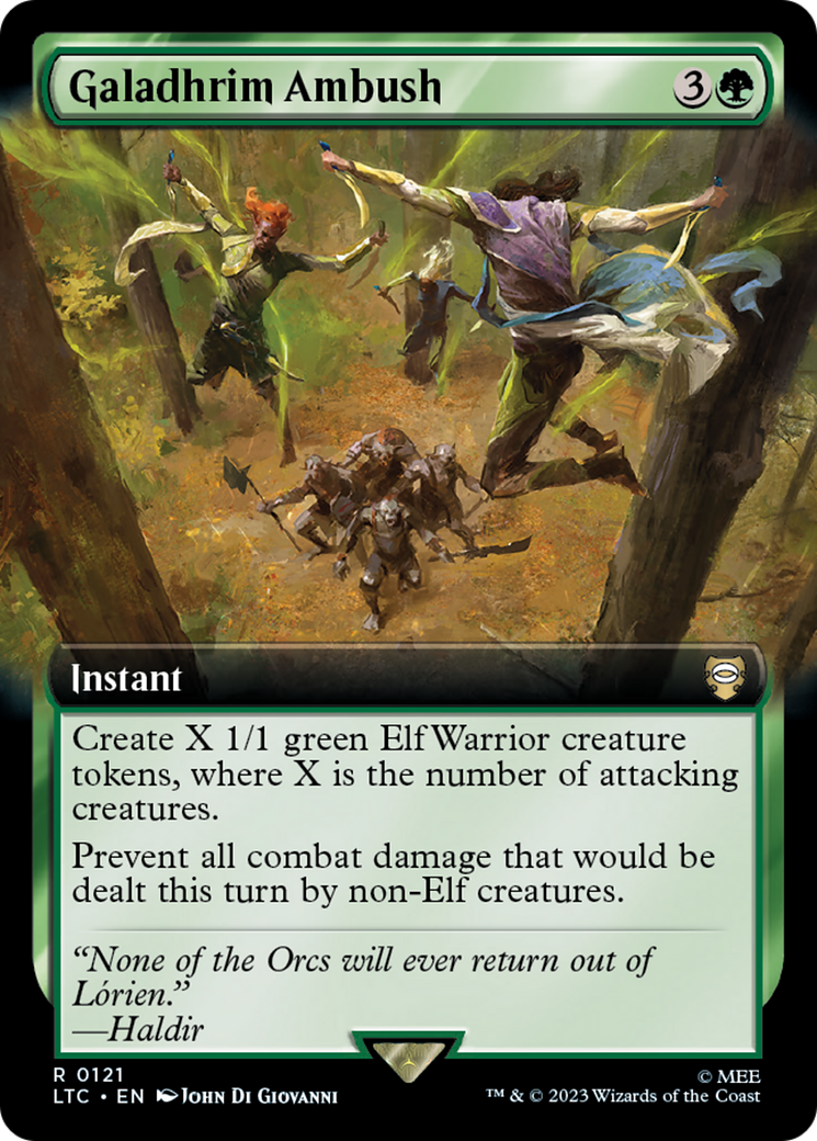 Galadhrim Ambush (Extended Art) (LTC-121) - Tales of Middle-earth Commander: (Extended Art) Foil