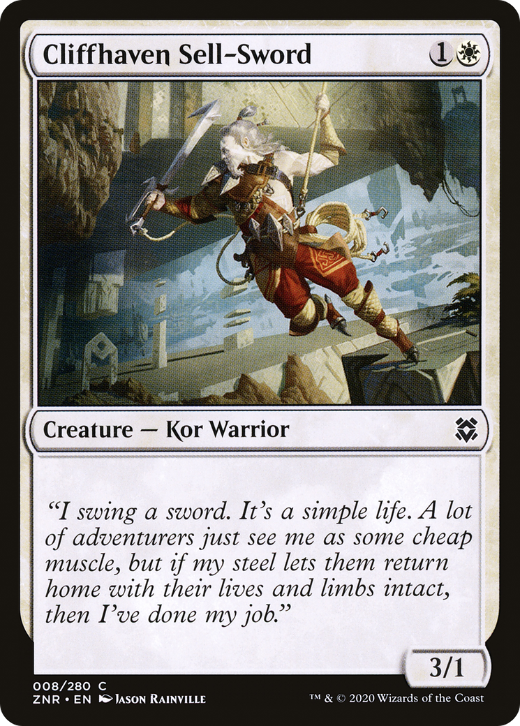 Épée de Cliffhaven (ZNR-008) - Zendikar Rising Foil 