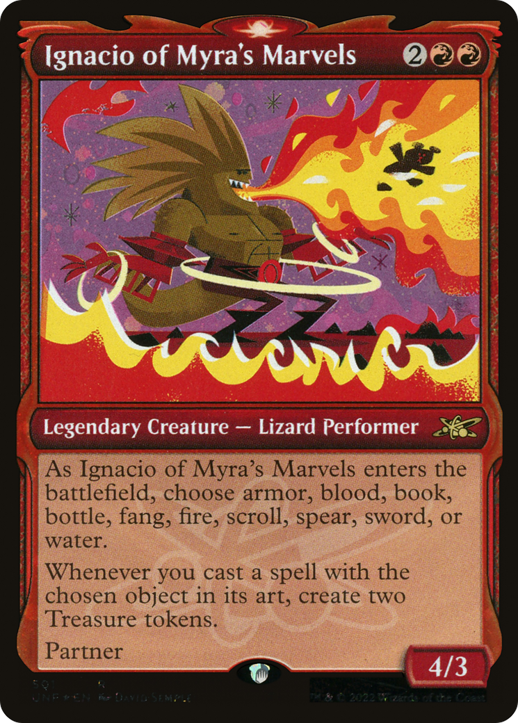 Ignacio of Myra's Marvels (Showcase) (Galaxy Foil) (UNF-501) - Unfinity: (Showcase) Foil