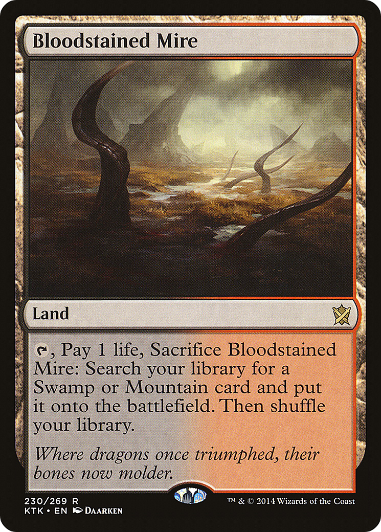 Bloodstained Mire (KTK-230) - Khans of Tarkir Foil