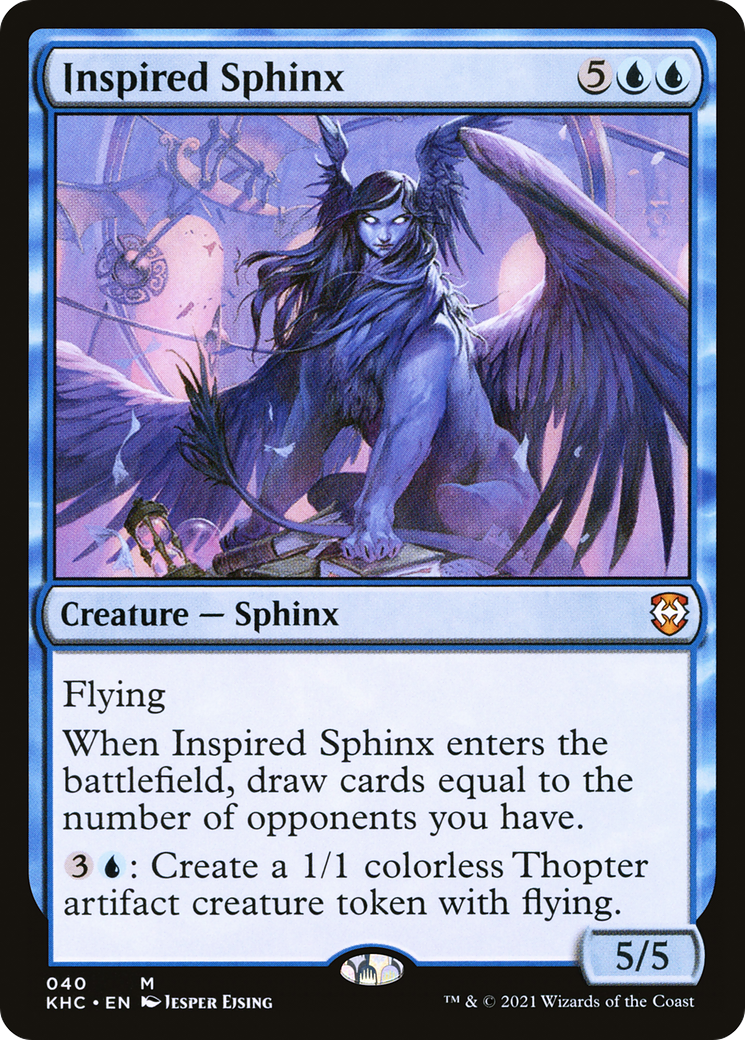 Sphinx inspiré (KHC-040) - Commandant de Kaldheim 