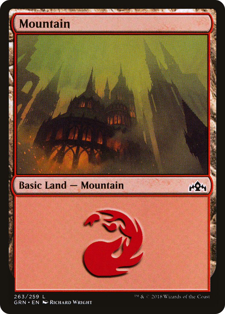 Montagne (GRN-263) - Guildes de Ravnica Foil