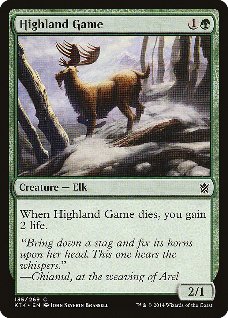Jeu des Highlands (KTK-135) - Les Khans de Tarkir Foil 