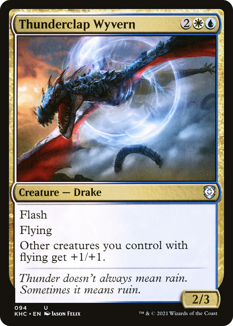 Wyvern Thunderclap (KHC-094) - Commandant de Kaldheim 
