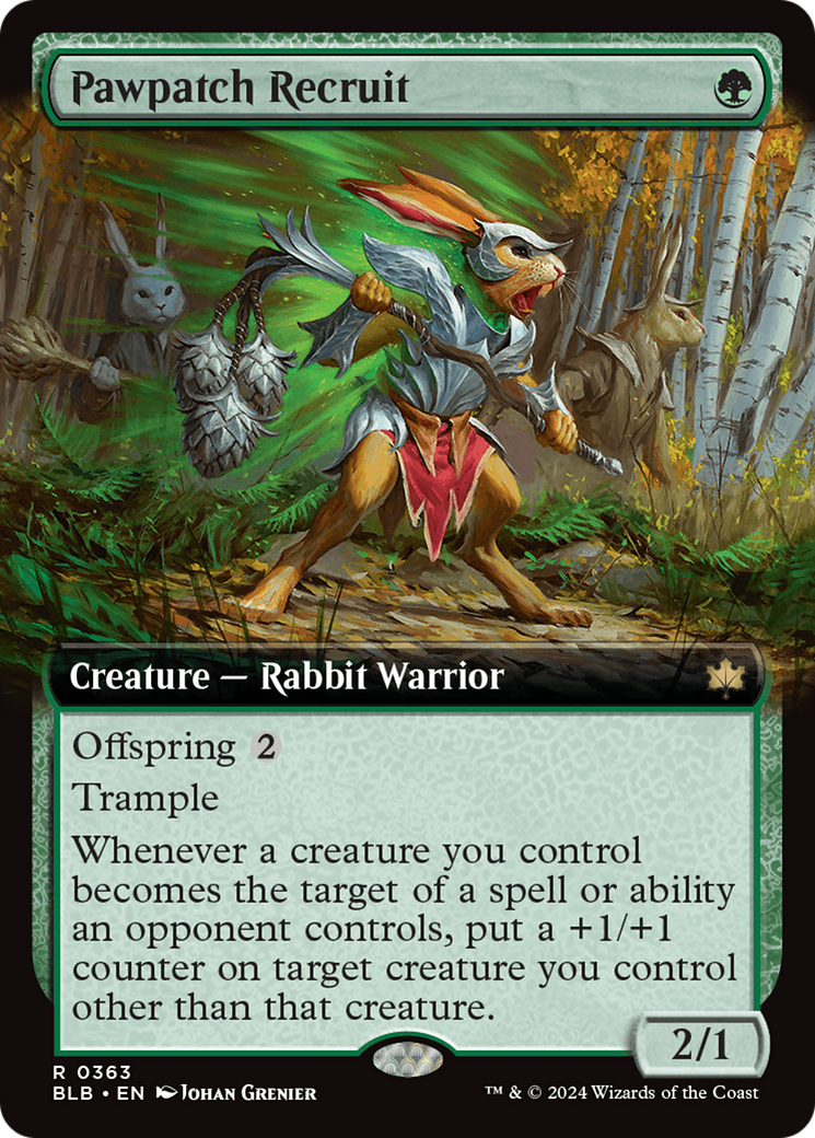 Pawpatch Recruit (BLB-363) - Bloomburrow : (Extended Art)