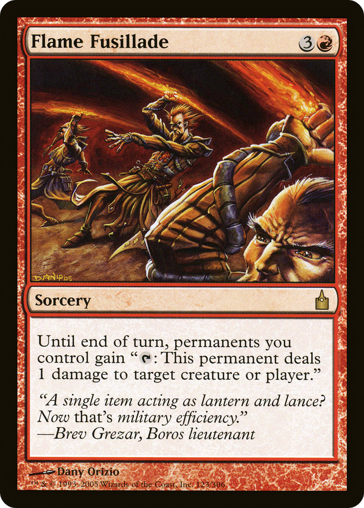 Fusillade de Flammes (RAV-123) - Ravnica : La Cité des Guildes 