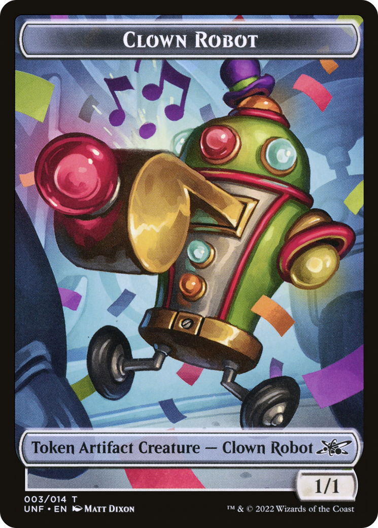 Clown Robot (TUNF-003) - Unfinity Tokens Foil