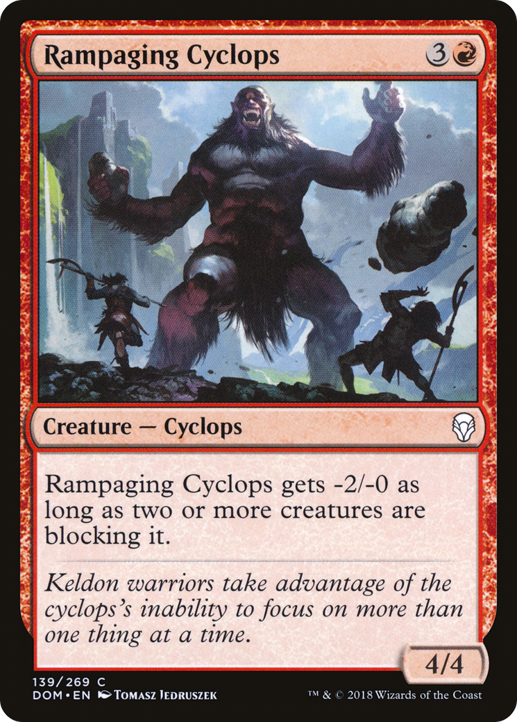 Cyclope déchaîné (DOM-139) - Dominaria Foil 