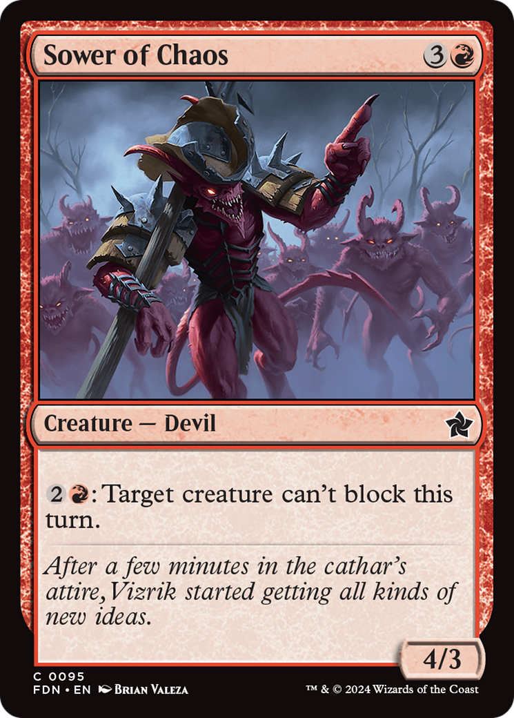 Semeur de Chaos (FDN-095) - Fondations Foil 