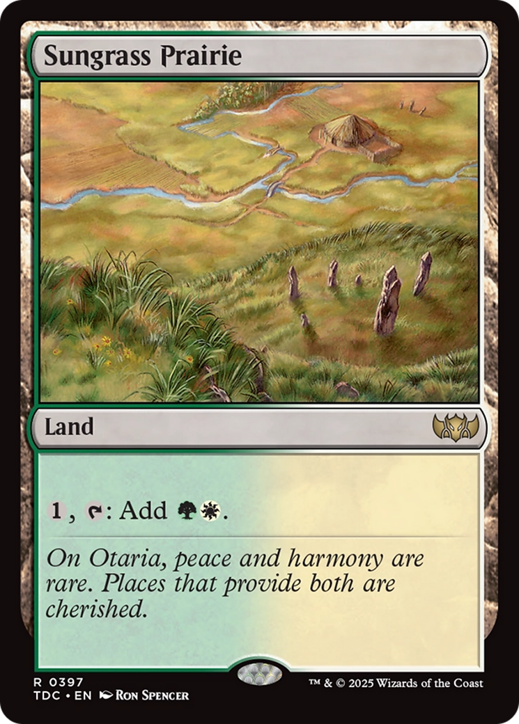 Sungrass Prairie (TDC-397) - Commander: Tarkir: Dragonstorm