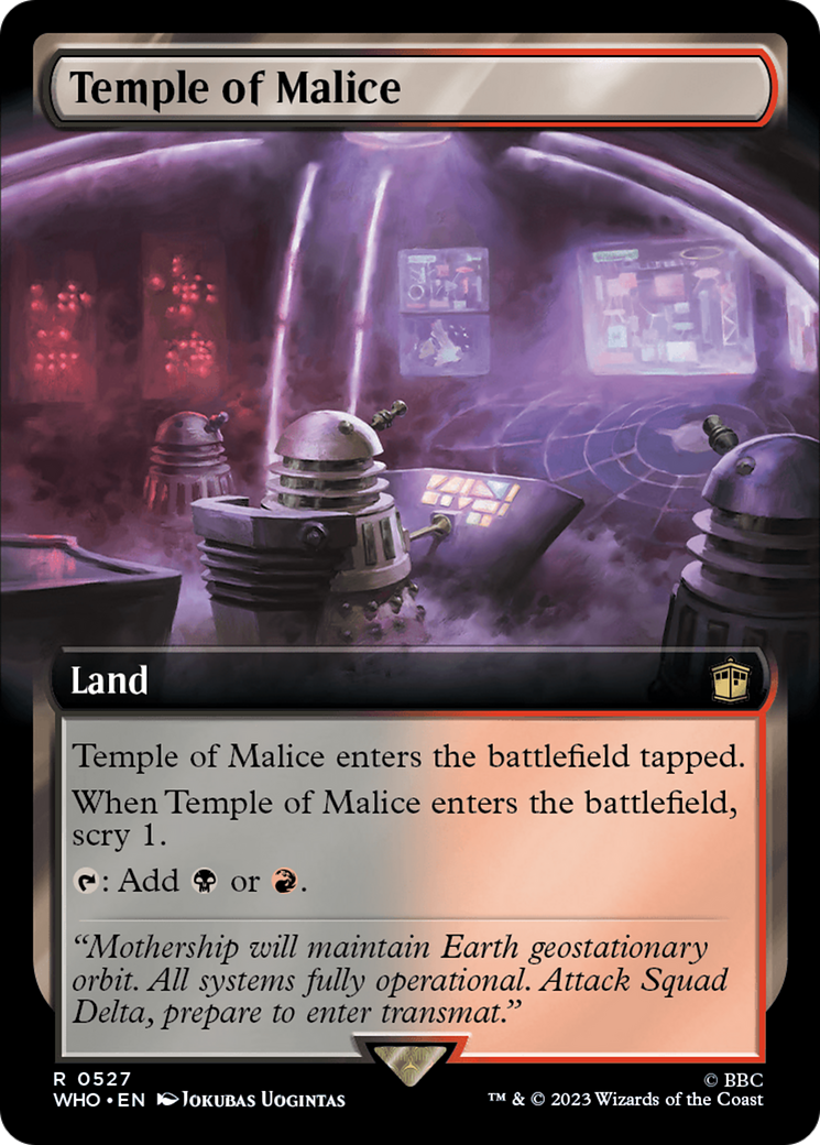 Temple of Malice (Extended Art) (WHO-527) - Doctor Who: (Extended Art)
