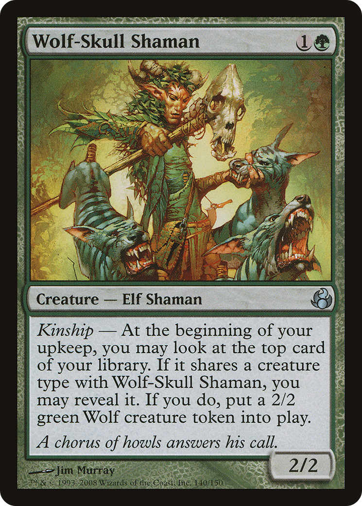 Wolf-Skull Shaman (MOR-140) - Morningtide Foil