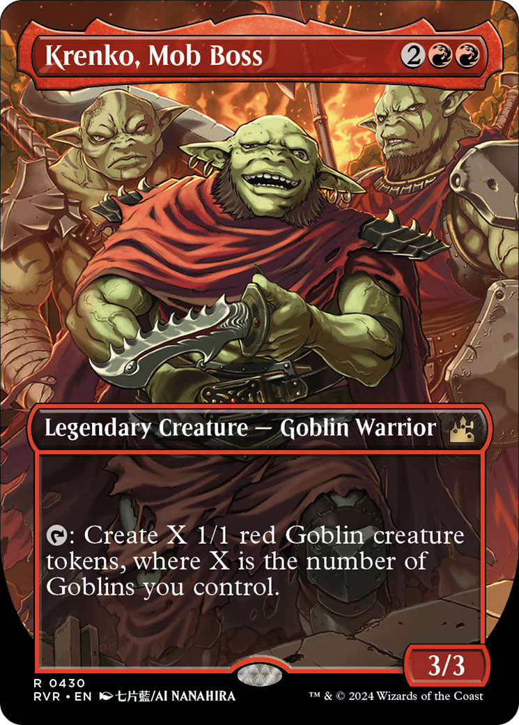 Krenko, chef de la mafia (RVR-430) - Ravnica Remastered (sans bordure) Foil 