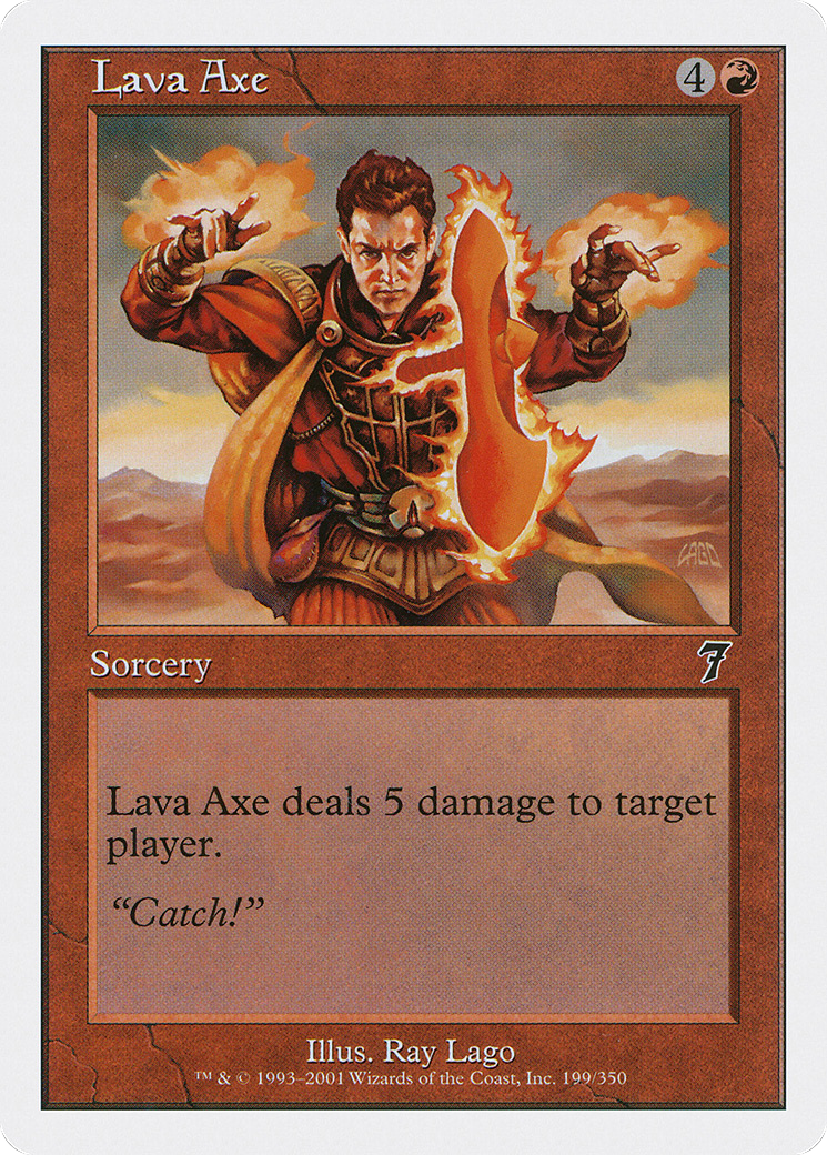 Lava Axe (7ED-199) - Seventh Edition