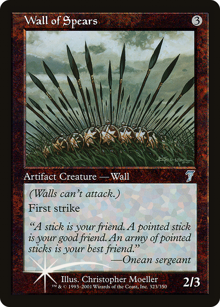 Wall of Spears (7ED-323★) - Seventh Edition Foil