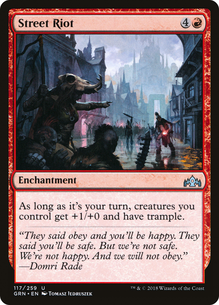 Street Riot (GRN-117) - Guildes de Ravnica Foil 