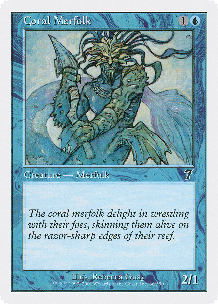 Coral Merfolk (7ED-066) - Septième édition