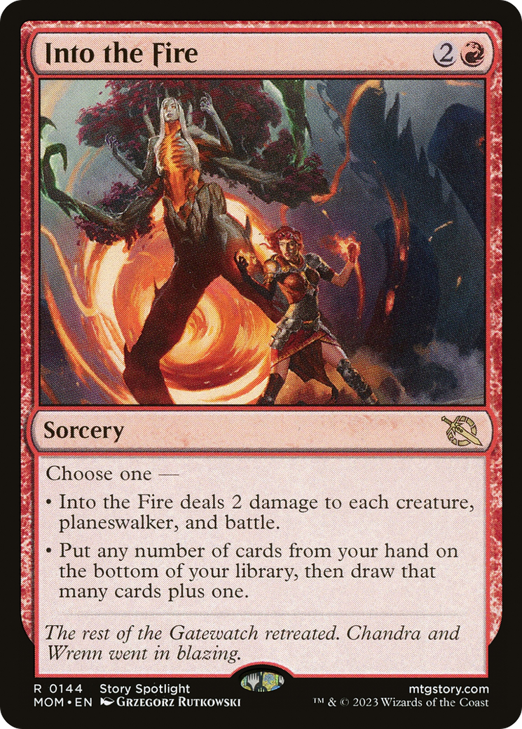 Into the Fire (MOM-144) - March of the Machine Foil