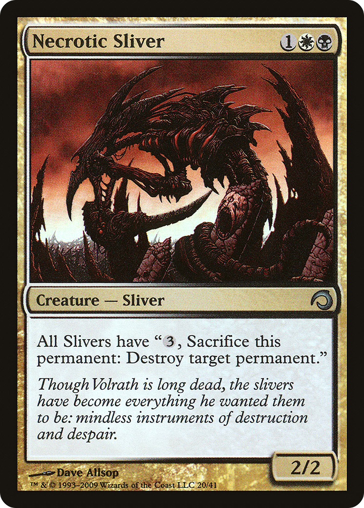 Necrotic Sliver (PDS-020) - Premium Deck Series: Slivers Foil