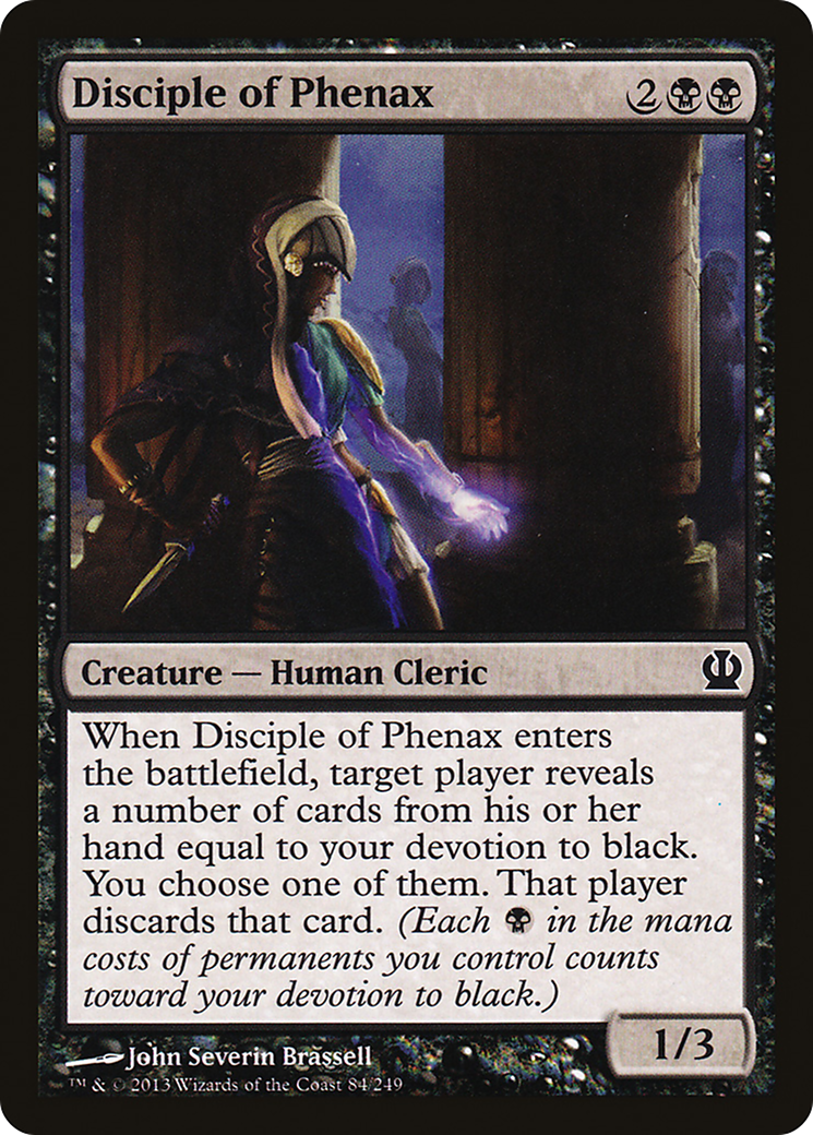 Disciple de Phenax (THS-084) - Feuille de Theros 