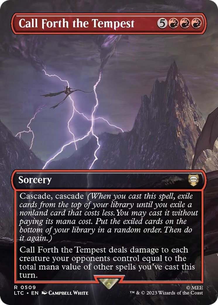 Call Forth the Tempest (Borderless) (LTC-509) - Tales of Middle-earth Commander (Borderless) Foil