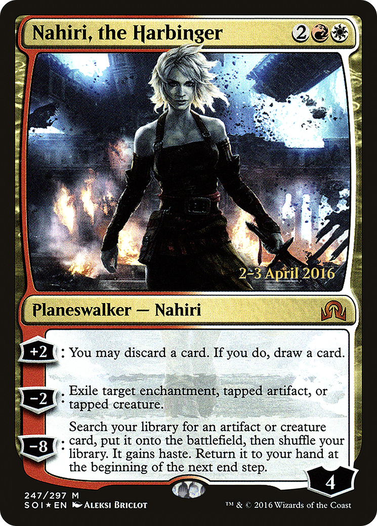 Nahiri, the Harbinger (PRE-247S) - Shadows over Innistrad Promos Foil