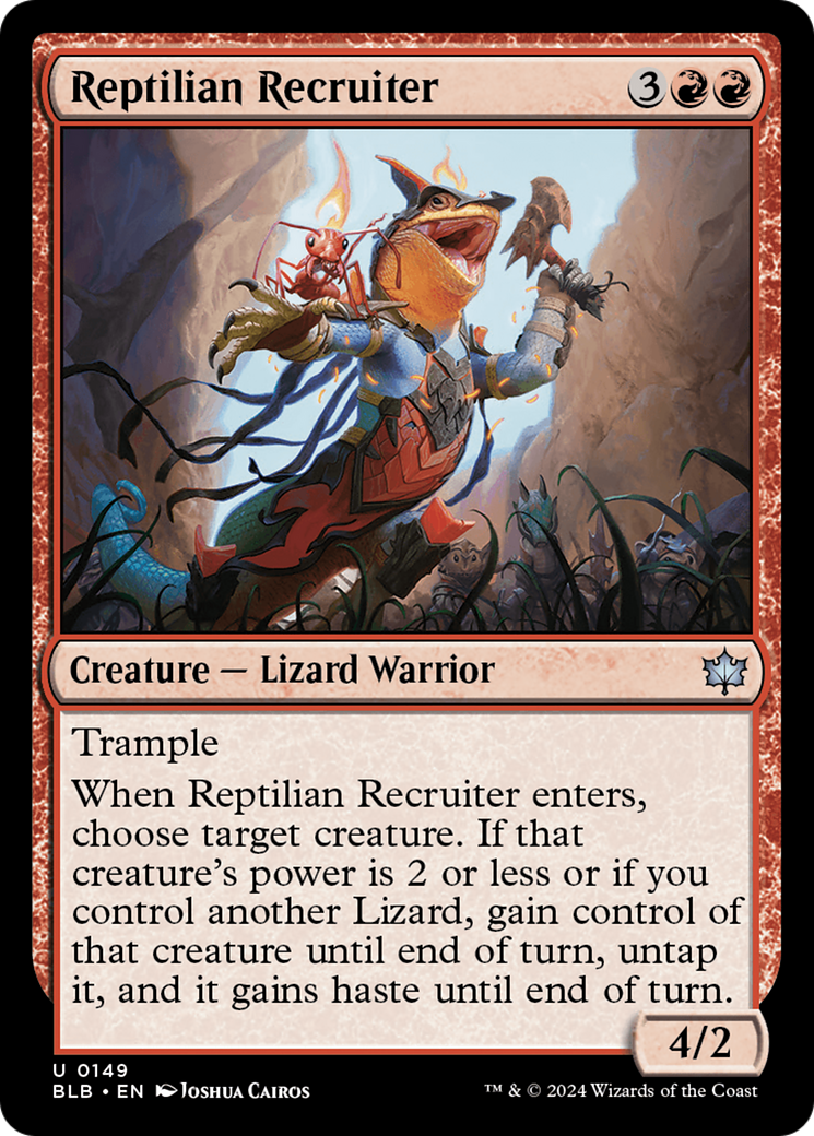 Recruteur reptilien (BLB-149) - Bloomburrow Foil 