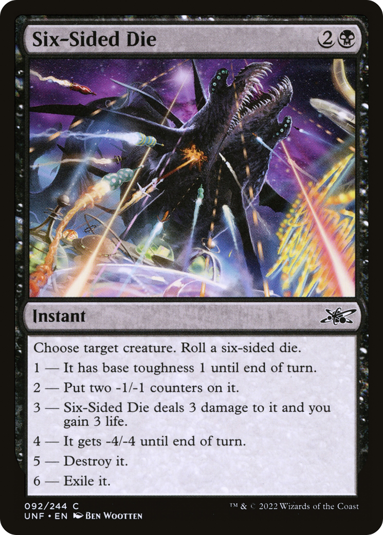 Dé à six faces (UNF-092) - Unfinity Foil 
