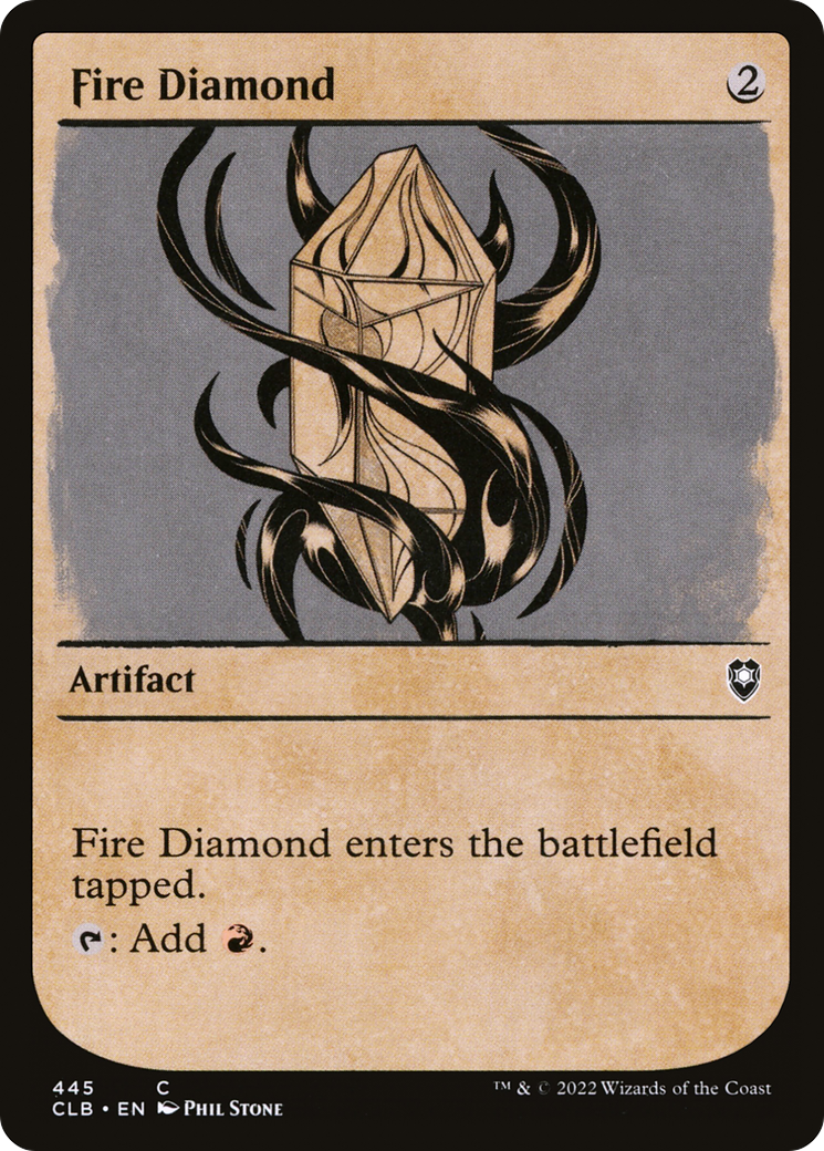 Fire Diamond (Showcase) (CLB-445) - Commander Legends: Battle for Baldur's Gate: (Showcase) Foil