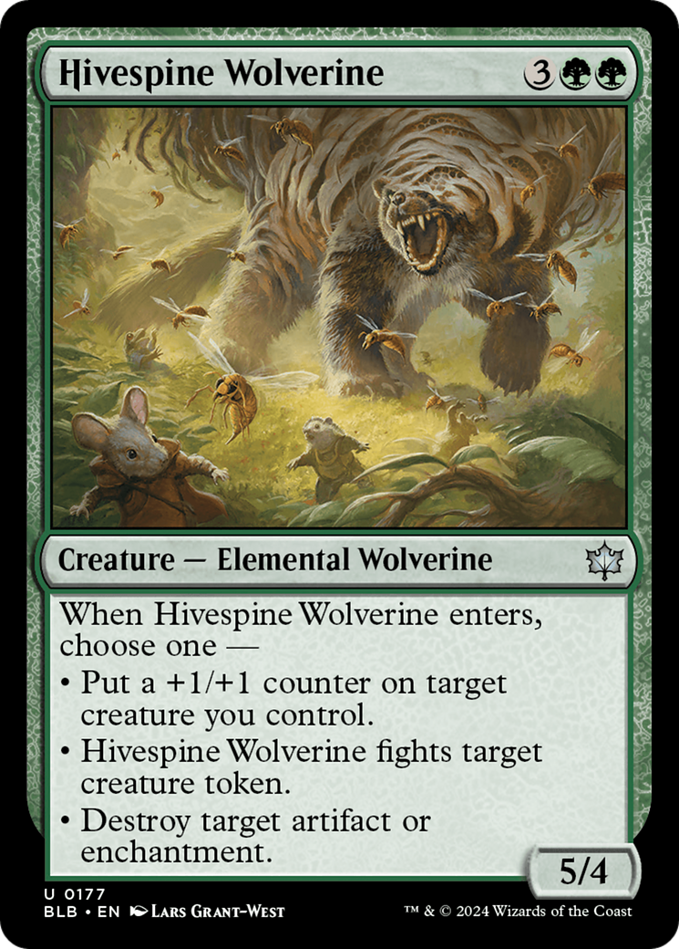 Wolverine Hivespine (BLB-177) - Bloomburrow 