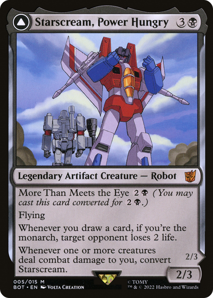 Starscream, assoiffé de pouvoir // Starscream, chef chercheur (BOT-005) - Transformers : (convertdfc) Foil 
