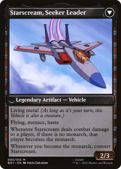 Starscream, assoiffé de pouvoir // Starscream, chef chercheur (BOT-005) - Transformers : (convertdfc) Foil 
