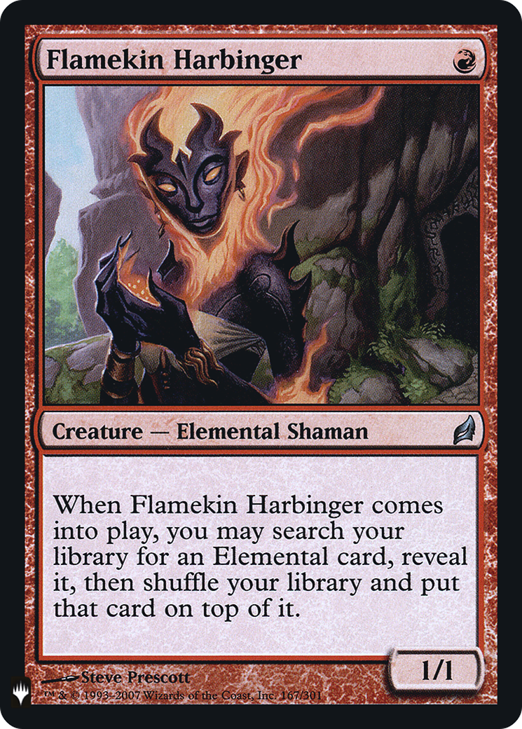 Flamekin Harbinger (LIST-167) - The List Foil