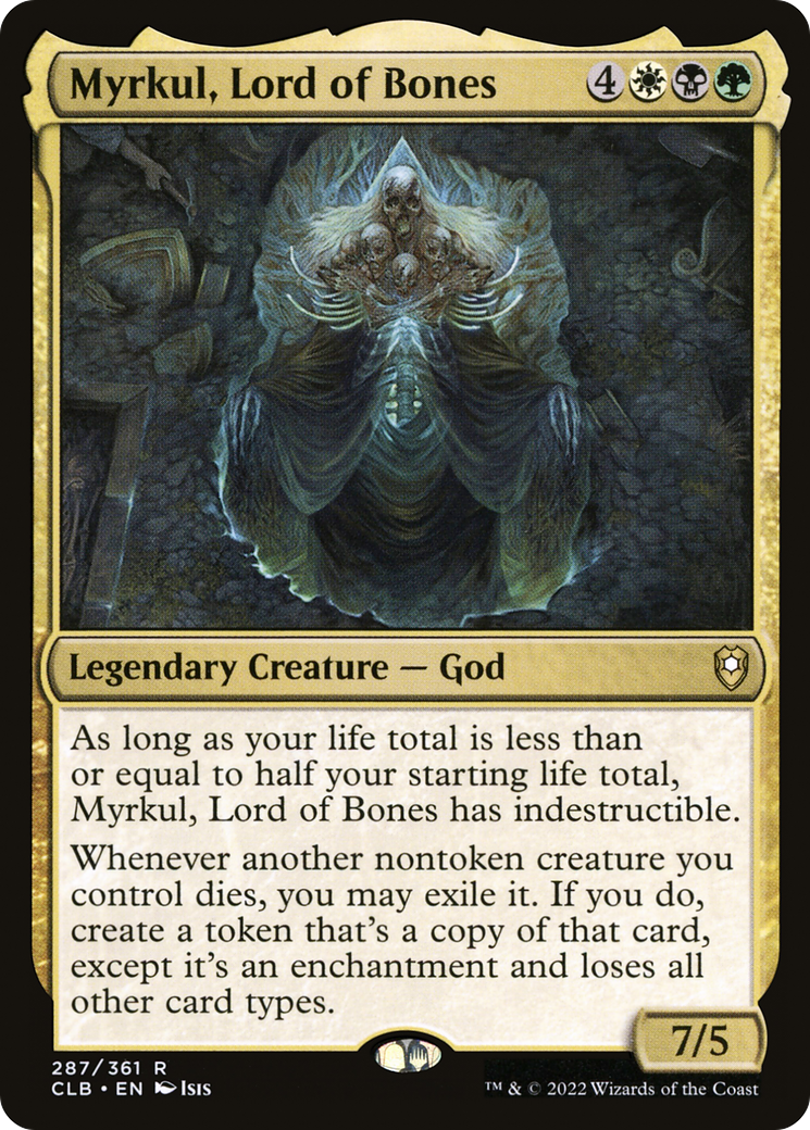 Myrkul, Seigneur des Os (CLB-287) - Commander Legends : La Bataille pour Baldur's Gate (Foil) 