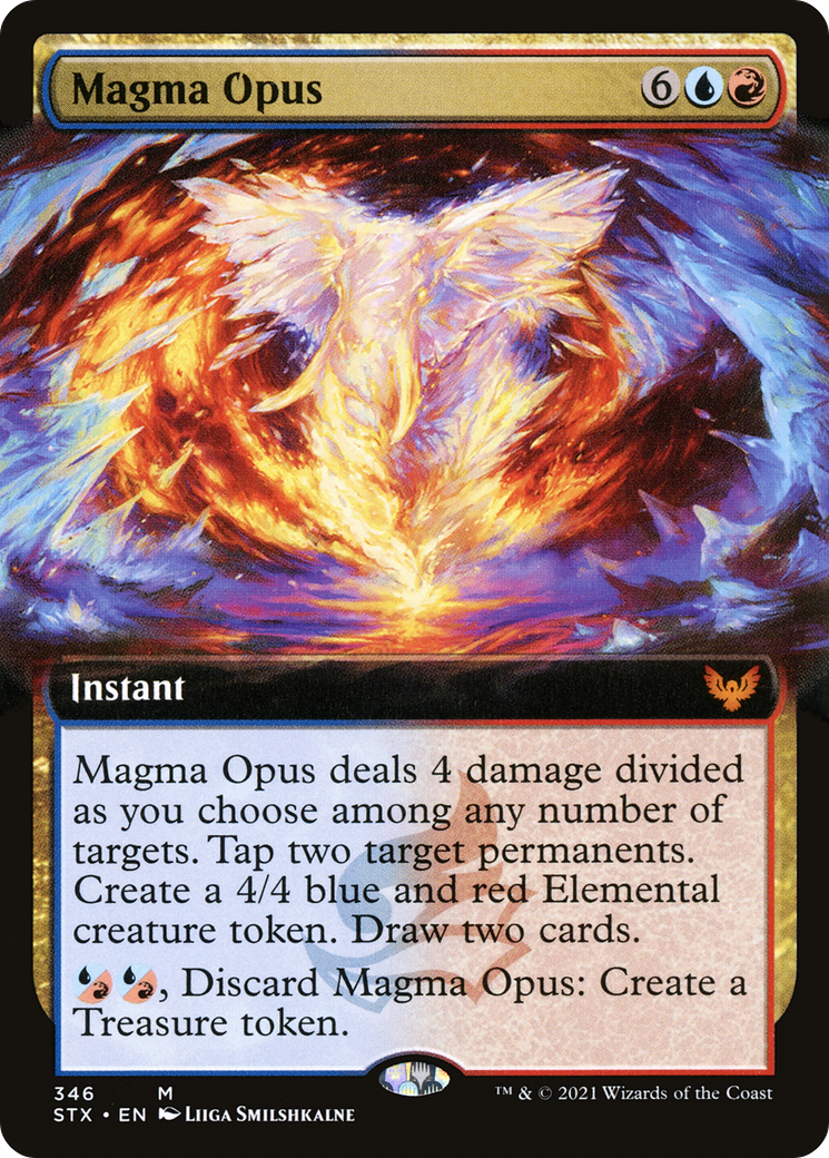 Magma Opus (Extended Art) (STX-346) - Strixhaven: School of Mages: (Extended Art) Foil