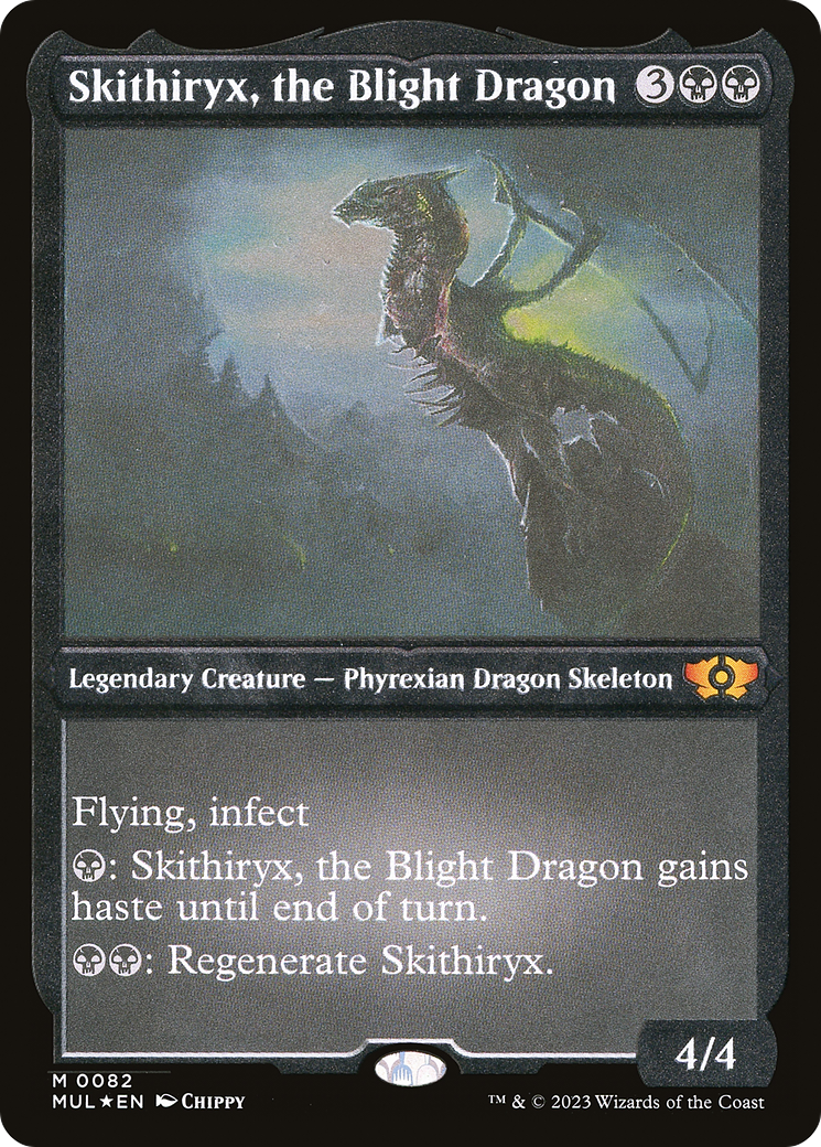 Skithiryx, le dragon du fléau (MUL-082) - Feuille gravée Multiverse Legends