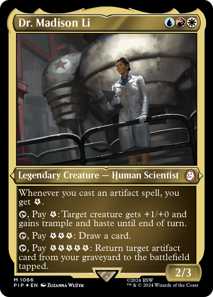 Dr. Madison Li (PIP-1066) - Feuille gravée Fallout