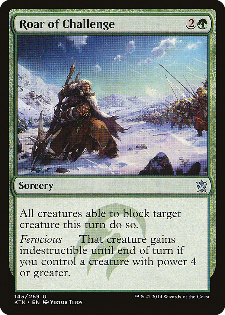 Rugissement du défi (KTK-145) - Les Khans de Tarkir Foil 