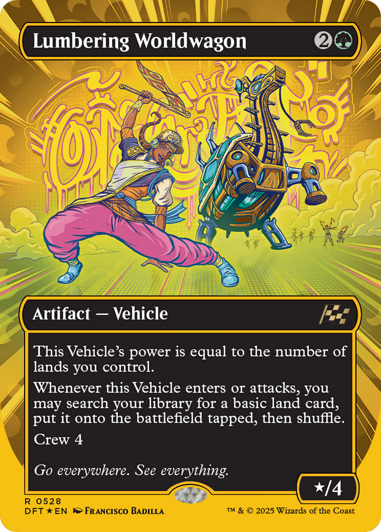 Lumbering Worldwagon (Borderless) (Première place) (DFT-528) - Aetherdrift Foil