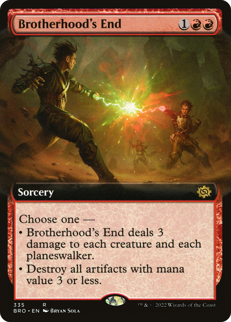 Brotherhood's End (Extended Art) (BRO-335) - The Brothers' War: (Extended Art) Foil