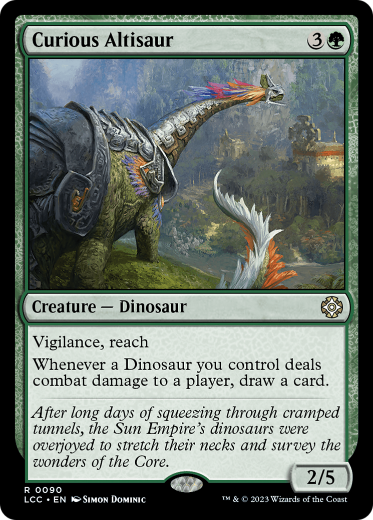 Altisaur curieux (LCC-090) - Commandant des cavernes perdues d'Ixalan 