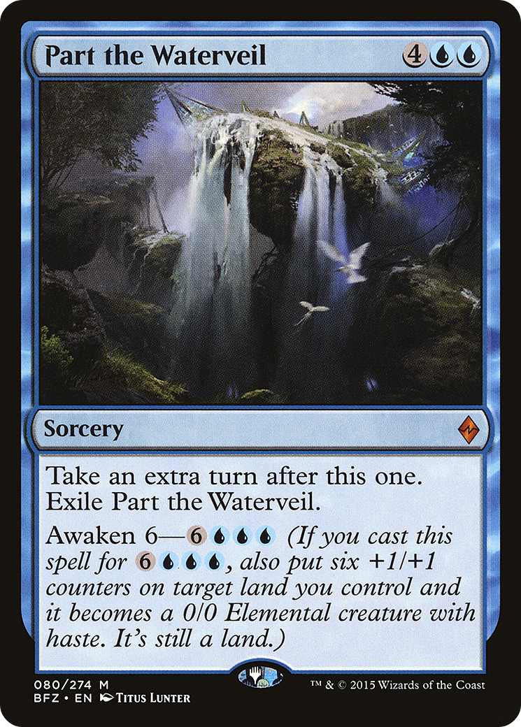 Séparer le Voile d'Eau (BFZ-080) - Feuille de Bataille pour Zendikar