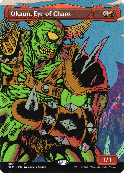 Okaun, Eye of Chaos (Display Commander) - Thick Stock (SLD-380★) - Secret Lair Drop (Borderless)