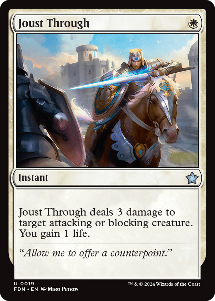 Joute à travers (FDN-019) - Fondations Foil 