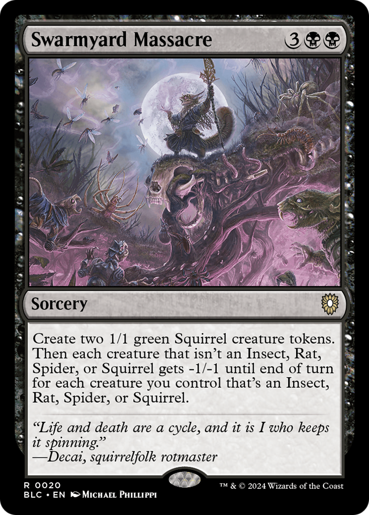 Swarmyard Massacre (BLC-020) - Bloomburrow Commander