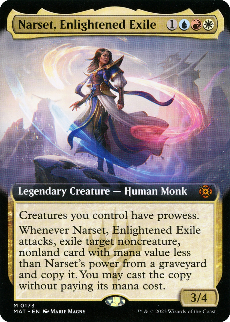 Narset, Enlightened Exile (Extended Art) (MAT-173) - March of the Machine: The Aftermath: (Extended Art)